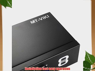 MT-VIKI 8 Ports 8-In 1-Out AV RCA Splitter Selector Switch Adapter MT-831AV