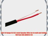 SIIG 16-Gauge UL CL2-rated Speaker Wire for In-wall and Ceiling 100 Feet (CB-AU0812-S1)