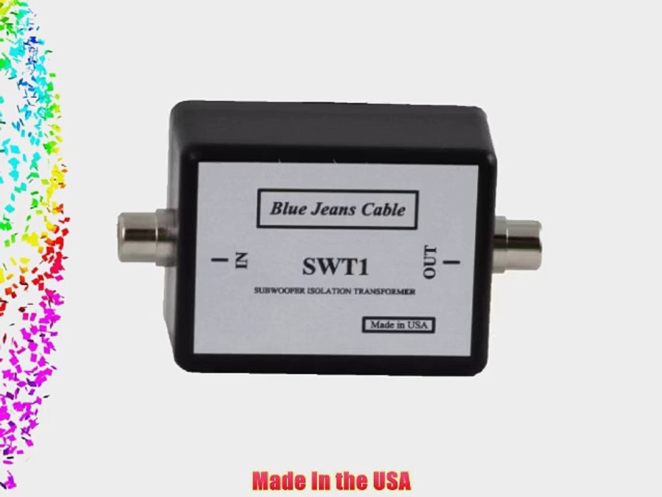 Subwoofer Isolation Transformer / Hum Eliminator Blue Jeans Cable brand made in USA