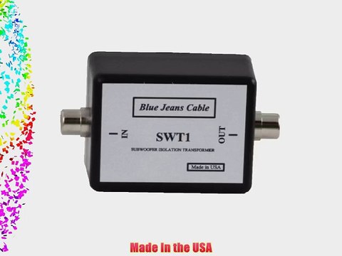 Subwoofer Isolation Transformer / Hum Eliminator Blue Jeans Cable brand made in USA