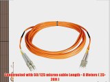 Tripp Lite Duplex Multimode 50/125 Fiber Patch Cable (LC/LC) 8M (26-ft.)(N520-08M)