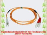 Tripp Lite Duplex Multimode 62.5/125 Fiber Patch Cable (LC/SC) 30M (100-ft.)(N316-30M)