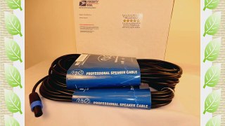 2x 75 FT SPEAKON TO SPEAKON CABLES 75 FT PAIR OF CABLES 12 Gauge assembled in USA