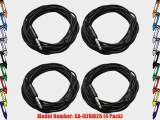 Seismic Audio SA-iEFRM25-4Pack 6-Inches Stage and Studio Patch Cable