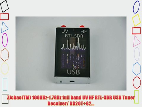 ZJchao(TM) 100KHz-1.7GHz full band UV HF RTL-SDR USB Tuner Receiver/ R820T 82...