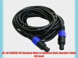 Mr. Dj CSMSM-50 Speakon Male to Speakon Male Speaker Cable (50 feet)