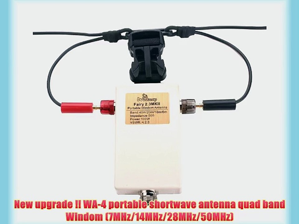 Portable Windom Antenna QRP Ft-817 Eleacraft KX3 Quad-band portable shortwave Portable HF antenna