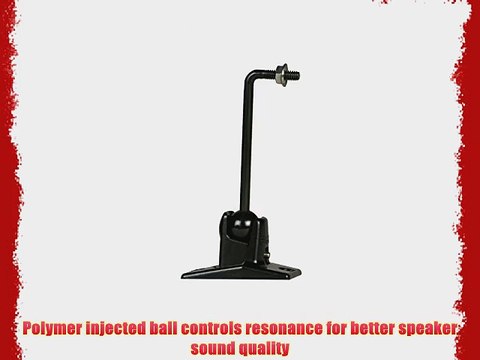 OmniMount 10.0 Wall and Ceiling Audio Mount - Black with Stainless Steel