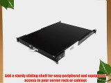 StarTech.com 22-Inch Deep Sliding Server Rack Cabinet Shelf (Black) (SLIDESHELFD)