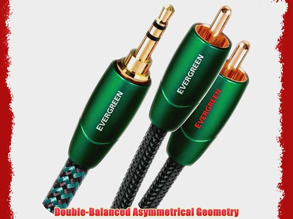 Audioquest Evergreen Audio Interconnect 5m (16'5) 3.5mm to RCA video
