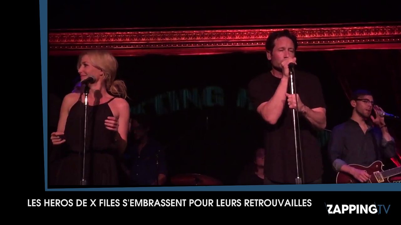 X Files : David Duchovny et Gillian Anderson s’embrassent en public !