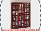 Leslie Dame MS-1050DC Mission Sliding Glass Cabinet Dark Cherry