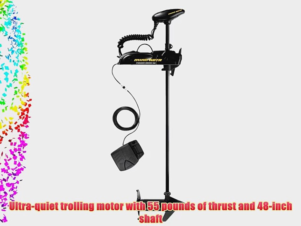 Minn Kota Powerdrive  V2 55 Universal Sonar 2 Freshwater Bow-Mount Trolling Motor with Foot