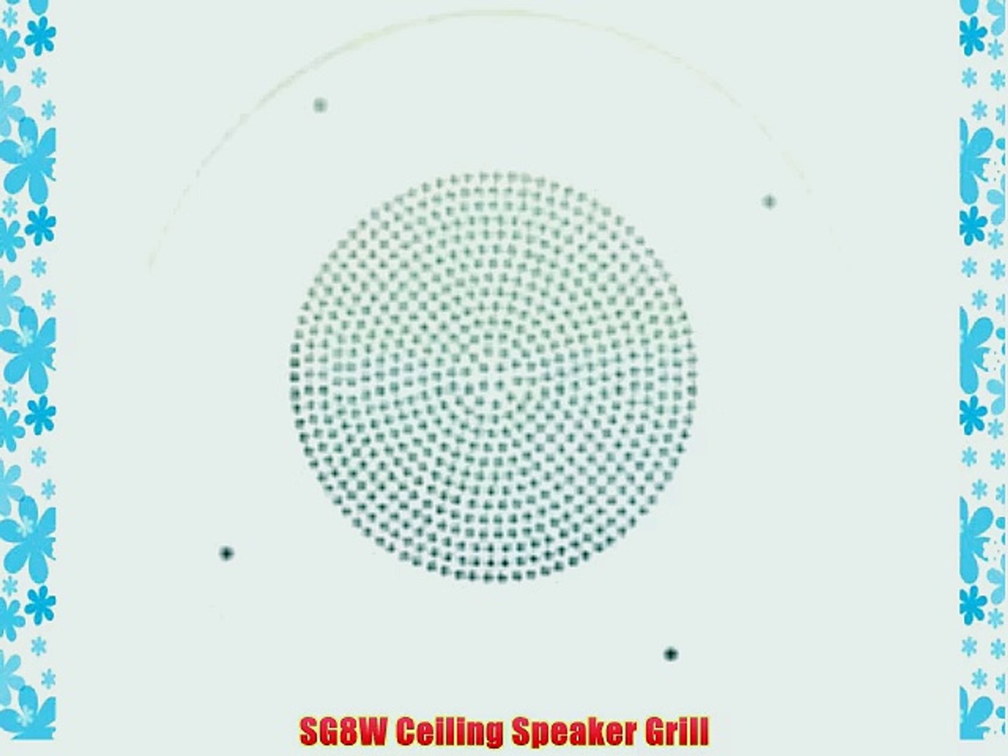 Sg8w Ceiling Speaker Grill Video Dailymotion