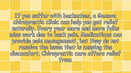 Geneva Chiropractors Offer Natural Pain Relief
