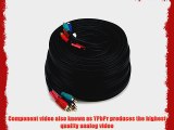 Monoprice 102178 50-Feet 22AWG 5-RCA Component Video/Audio Coaxial Cable RG-59/U Black