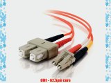 C2G / Cables to Go 33117 LC-SC  62.5/125 OM1 Duplex Multimode PVC Fiber Optic Cable Orange