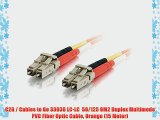 C2G / Cables to Go 33038 LC-LC  50/125 OM2 Duplex Multimode PVC Fiber Optic Cable Orange (15