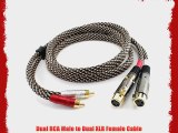 6ft Pro Series 2-RCA Male to 2-XLR Female Audio Cable  CablesOnline XR-A106S