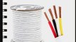 12AWG CL2 Rated 4 Conductor Loud Speaker Cable 100ft For In-Wall Installation