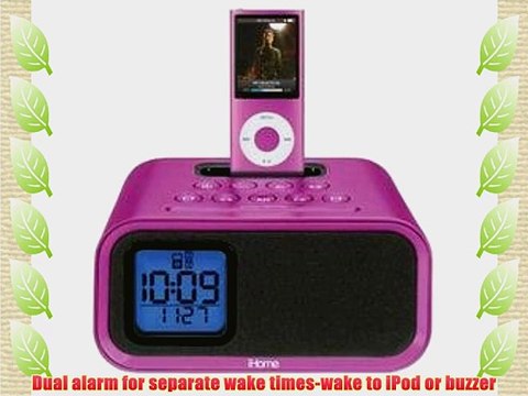 iHome iH22PV Dual Alarm Clock for iPod