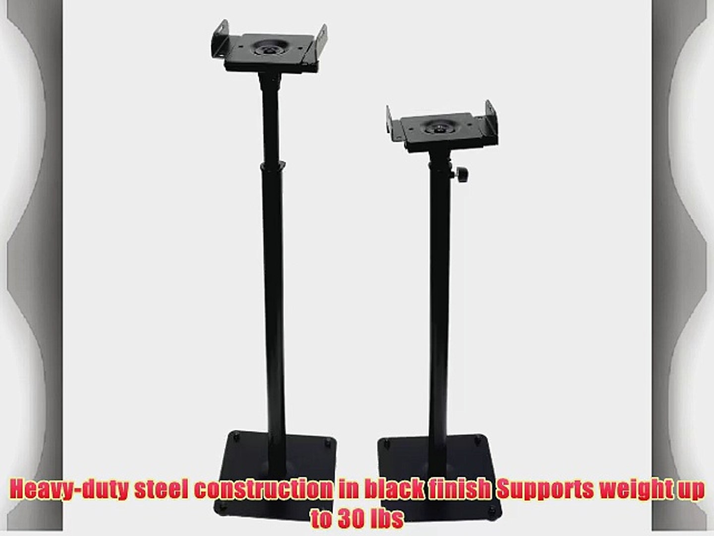 videosecu 2 heavy duty pa dj club adjustable height satellite speaker stand mount
