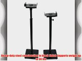 VideoSecu One Pair of Adjustable PA DJ Club Satellite Speaker Stands for Front or Rear Surround