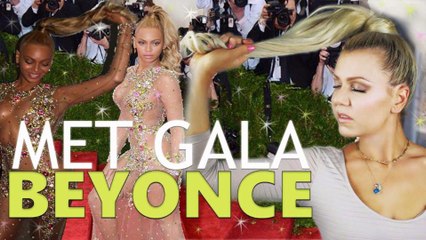 BEYONCE MET GALA HAIR TUTORIAL - HIGH PONYTAIL IN 5 MINUTES!