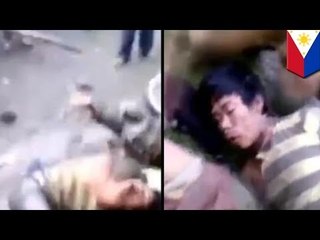 Goat thieves tortured in the Philippines