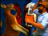 Marty Monster and Rags the kangaroo on The Early Bird Show
