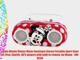 eKids Minnie Mouse Water Resistant Stereo Portable Sport Case for iPod Shuffle MP3 players