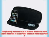 iHome iP48 Portable Stereo Alarm Clock for iPod and iPhone (Black)