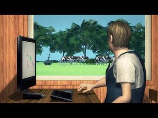 牛を追い立てるロボットを開発