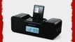 Merkury Innovations Radio Alarm Clock Docking Station for iPod  (Black)