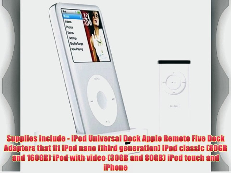 Apple Universal Dock For Ipod White Mb125g B Video Dailymotion