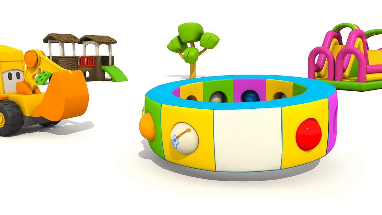 Eğitici çizgi film Ekskavatör Max Karusel Müzik enstrümanları Türkçe izle