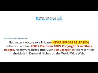 Stock Image Bargain Blitz 2.0 Review GET IT NOW