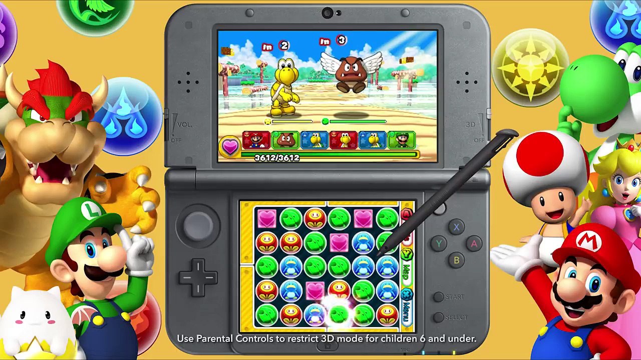 Nintendo 3DS - Puzzle & Dragons Z + Puzzle & Dragons Super Mario Edition TV Commercial (Official Trailer)