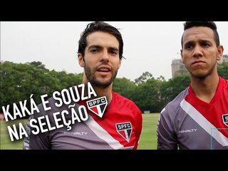 Kaká e Souza na Seleção
