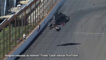 Carro de Castroneves voa em acidente surreal em Indianápolis