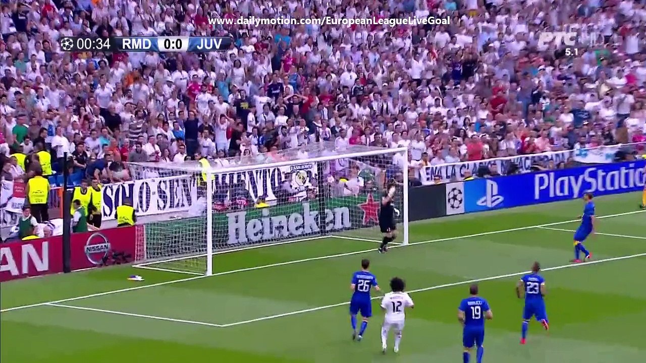 Gareth Bale First chance _ Real Madrid - Juventus 13.05.2015 HD