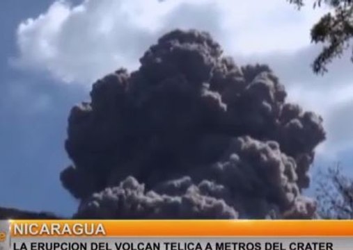 Así fue la erupción del volcán Telica en Nicaragua