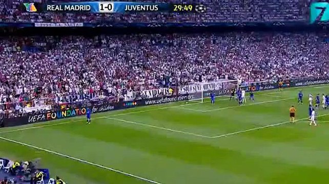 Benzema Amazing Header Shot - Real Madrid vs Juventus 13.05.2015