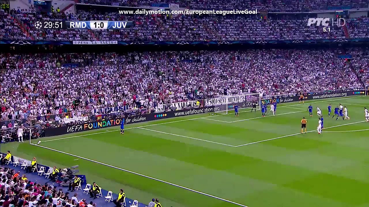 Karim Benzema Great Header _ Real Madrid - Juventus 13.05.2015 HD