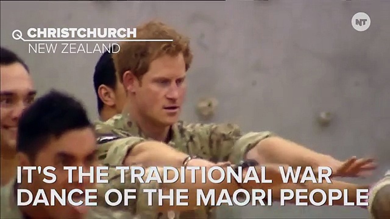 Prince Harry Dances The Haka