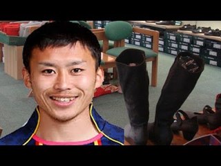 Ｊリーガー　ブーツを盗み逮捕