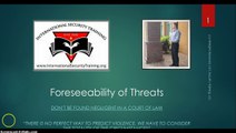 Foreseeability of Threats | Executive Protection | Nightclub Security | Bouncer | Certification | Online Course 5-13-15