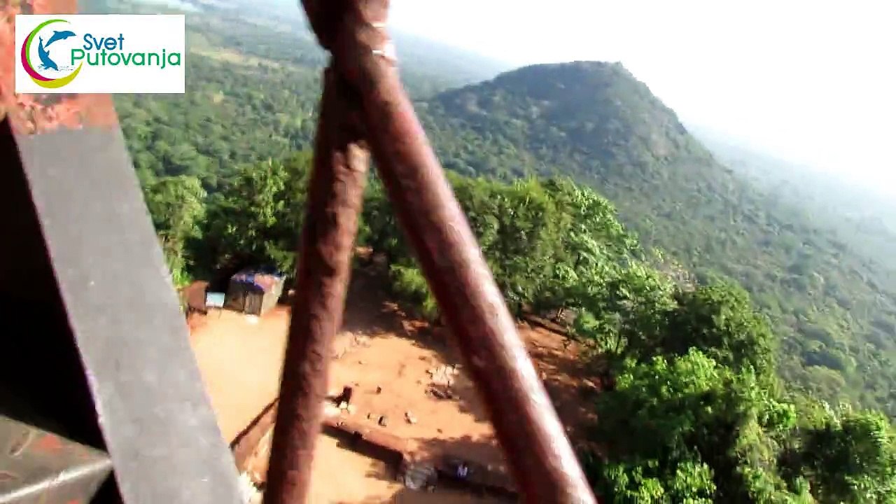 Sri Lanka Sigiriya climbing on Lion Rock