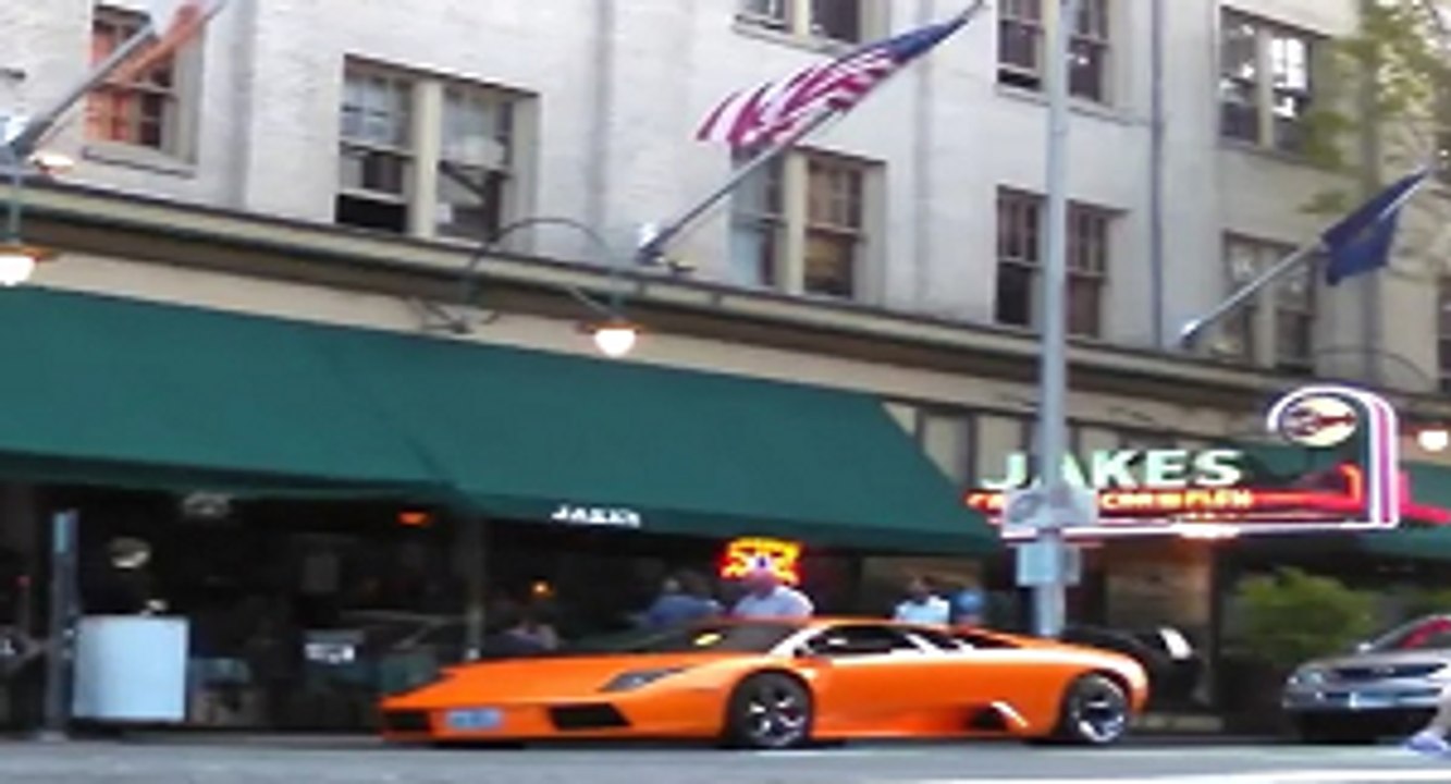 Cycliste vs Lamborghini