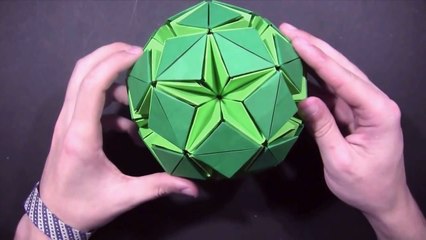 Kusudama Star Planet & Stellar Flare by Natalia Romanenko - Yakomoga Origami